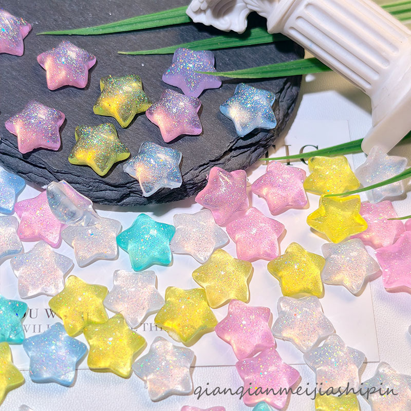 Ice-Clear Fine Glitter Five-Pointed Star Nail Art Accessories Versatile Handmade DIY Hair Clips Cream Glue Phone Case Accessories Guka Bricks Ice-Clear Fine Glitter Five-Pointed Star Nail Art Accessories Versatile Handmade DIY Hair Clips Cream Glue Phone Case Accessories Guka Bricks