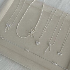 S925 スターリングシルバー蝶淡水パールネックレス色褪せない女性の春と夏のハイエンドライト高級ペンダント多用途鎖骨チェーン