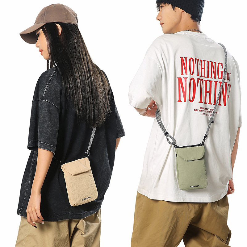 Mobile phone, trend fashionable shoulder bag, summer Japanese small bag one shoulder, card holder