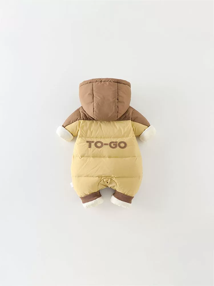 Winter children's down jacket, overall for early age, western style, increased thickness
