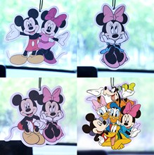 2025新款汽车香片车载挂件米奇米妮卡通可爱除异味车内挂饰香薰片