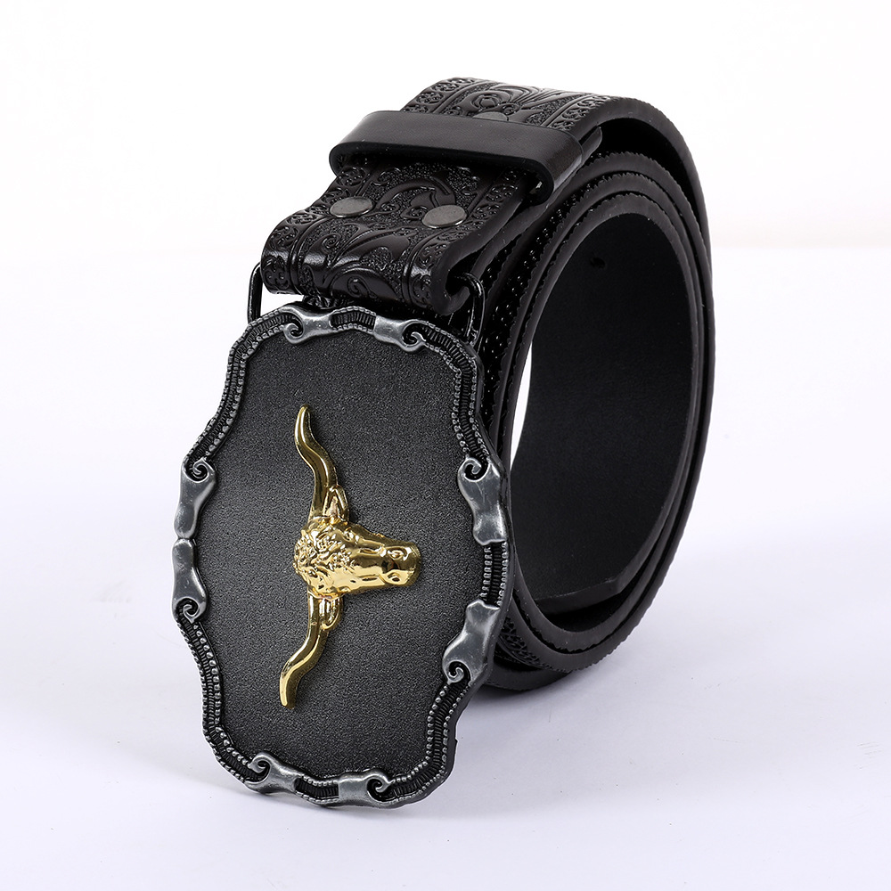 Relieve tridimensional hebilla de tendencia de hebilla de estilo múltiple para usar con accesorios de cinturón vaquero occidental personalidad cinturón de estilo retro