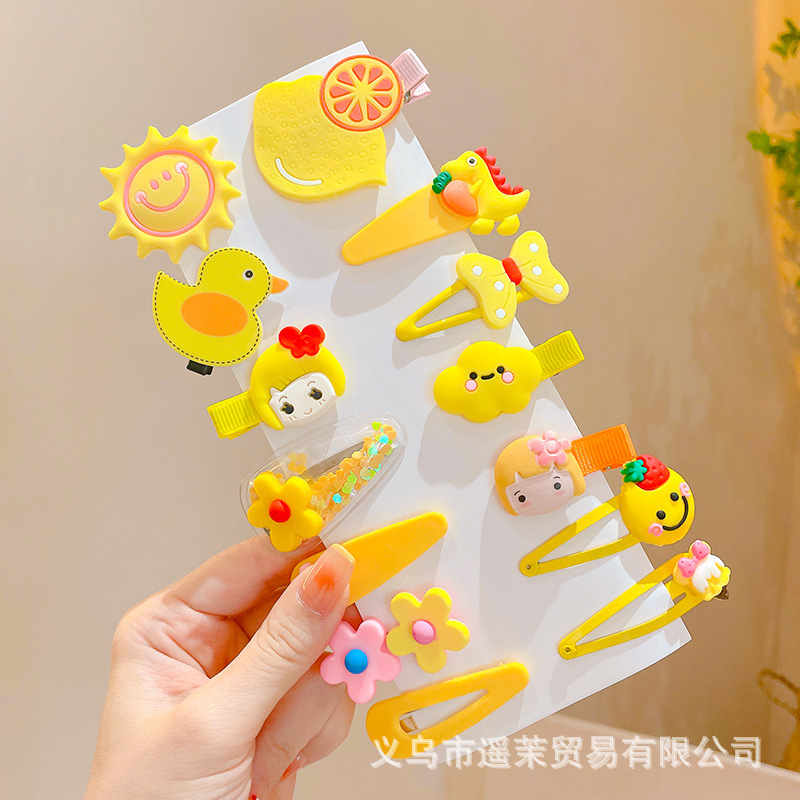 多巴胺儿童发夹女前额刘海夹鸭嘴夹头饰发卡碎发侧边卡子发饰夹子|undefined