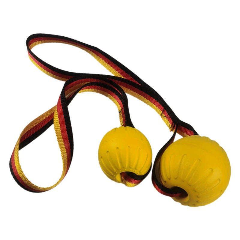 В наличии EVA игрушка мяч для домашних животных собака плавающий Фрисби Дрессировка собак вытяжное кольцо укус устойчивый молярный мяч для домашних животных веревочный мяч