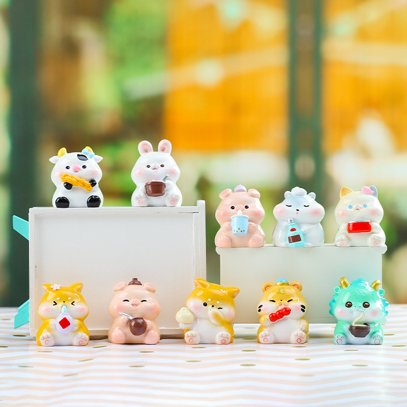 Nueva Segunda Generación Shanhai Nine Tail Fox muñeca de dibujos animados hecho a mano juego de moda sorpresa caja ciega decoración creativa decoración de escritorio