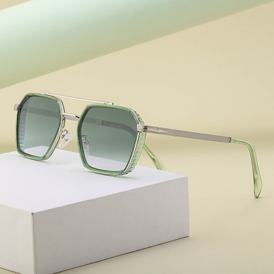 抖音网红同款方框太阳镜男款批发时尚网红墨镜女跨境2022年新款