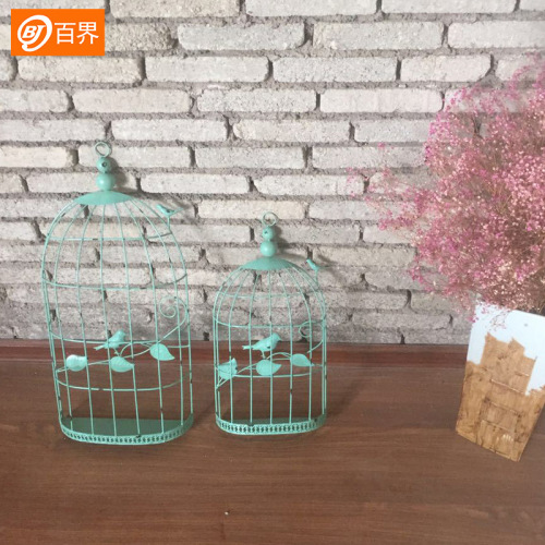 American iron birdcage wall hanging for home decor, restaurant, bar creative decoration, manufacturer wholesale wall ornament