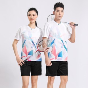 New badminton uniforms, sports tops, men's and women's team uniforms, quick-drying training, customizable 2025 air volleyball table tennis uniforms