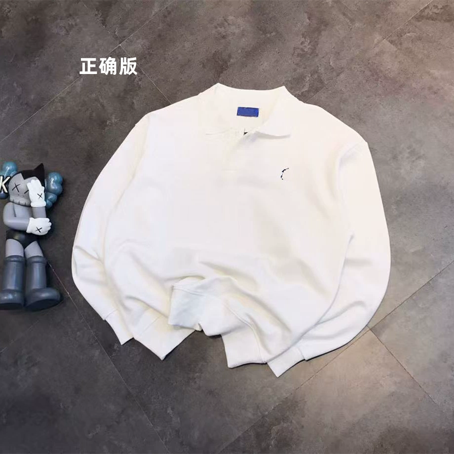 Новый стиль минималистский тянуть F-лошадь с вышивкой POLO лацканный свободный трикотажный хиджак американский бренд прилив трансграничная трансляция