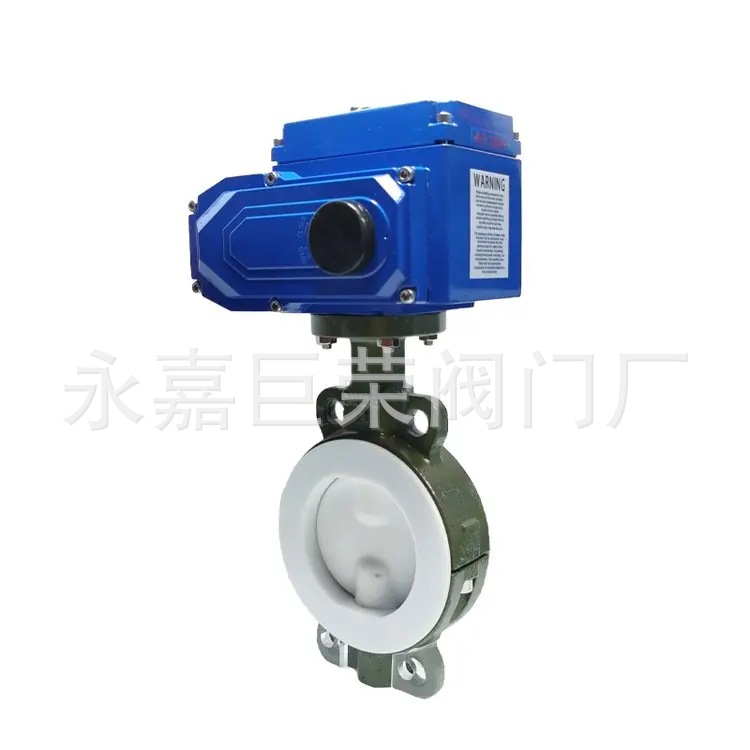 衬氟蝶阀D971F46-10C DN500、DN600 法兰防腐蚀衬四氟