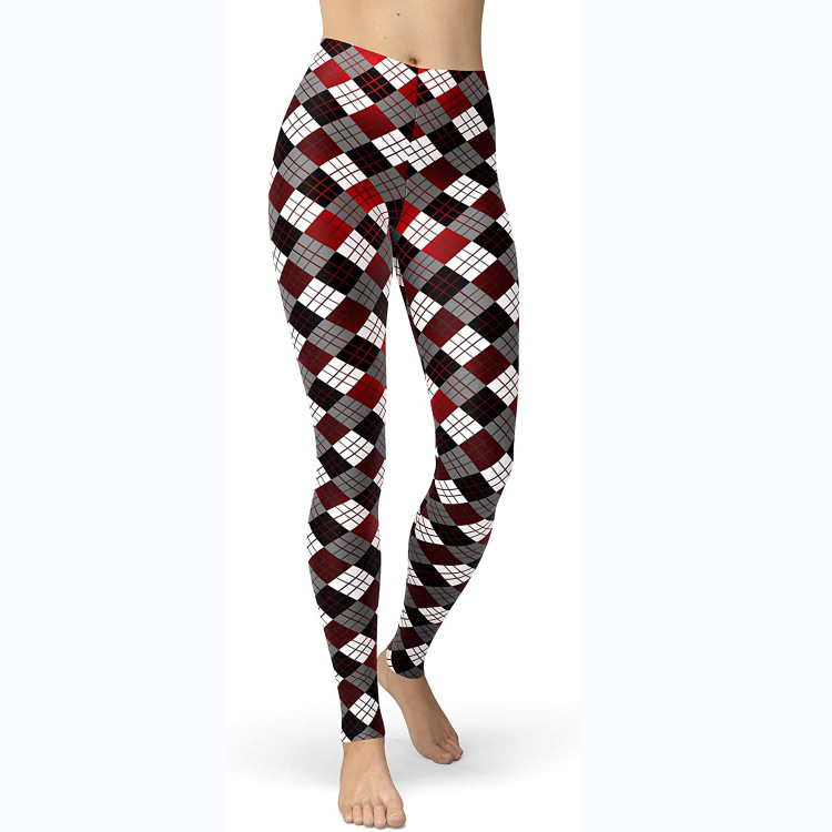 Abbigliamento da donna multicolore stampato slim fit fianchi sollevamento snellente grandi dimensioni corsa yoga fitness leggings_voghion.com