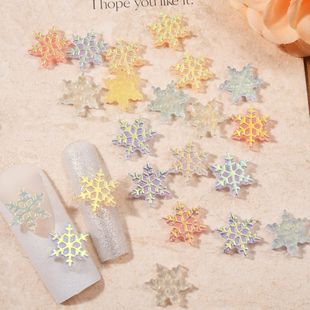 Snowflake nail jewelry nail three-dimensional dream girl heart diy wear nail accessories wholesale