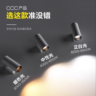 ✅ Clothing Store Spotlights Led Track Lights Shop Commercial Ceiling Surface-Mounted Rail Type Super Bright Cob Atmosphere Spotlight Pendulum