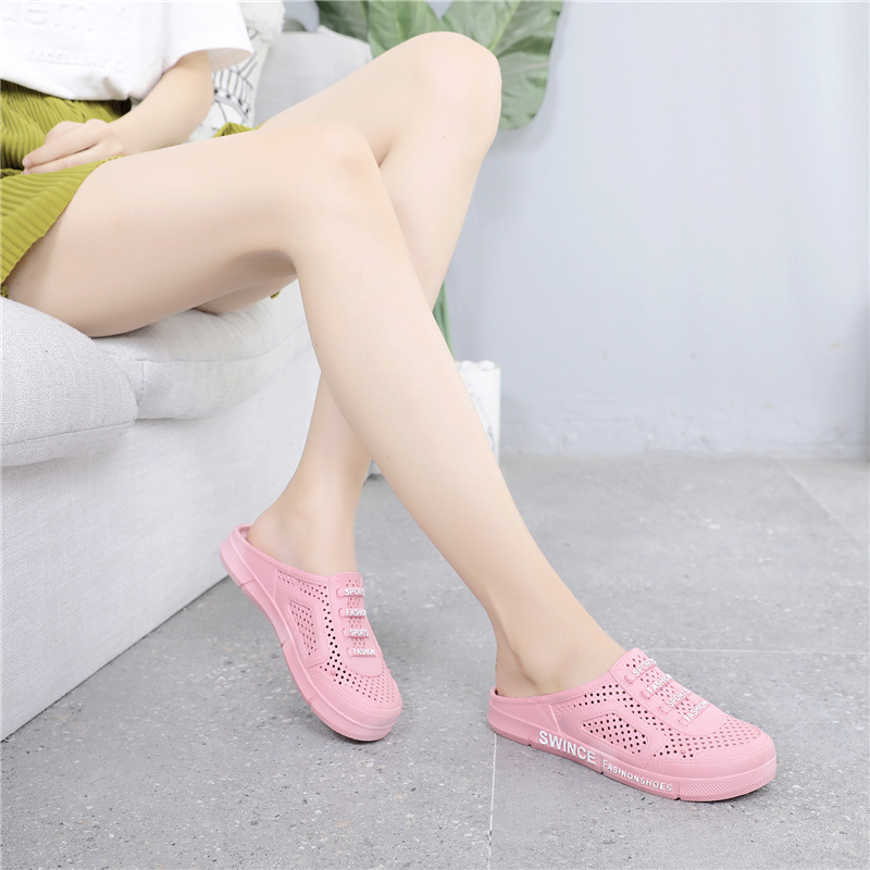 Neue Material Hälfte Baotou Höhle Vogel S Nest Casual Klettern Rafting Big Boy Damen Paar Garten Hausschuhe_voghion.com