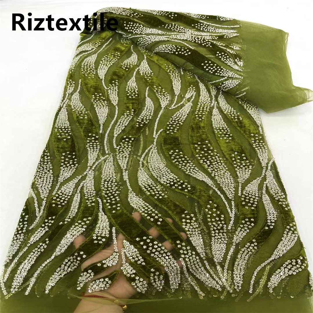 Otoño y invierno nuevo tejido de filamento de sequilla tela de encaje de malla europea y americana vestido de moda ropa de espectáculo bolsas y zapatos DIY accesorios
