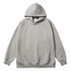 AG300g composite milk silk pullover hooded sweater loose blank casual solid color jacket logo printing in stock