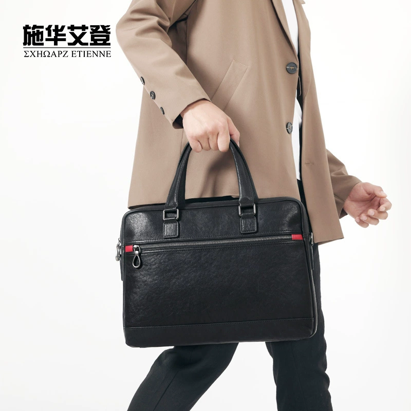 Trend leather bag for leisure, high-end, genuine leather