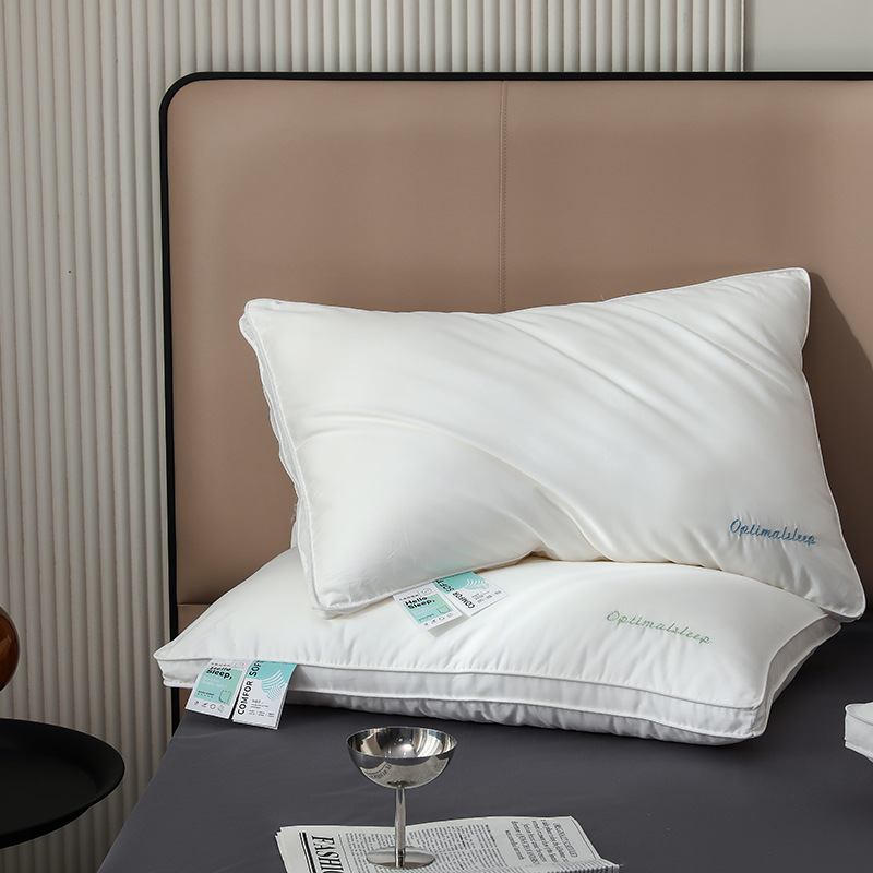 60番手純綿羽根繊維枕芯A級母子用ネックピロー家庭用睡眠補助学生用ホテル用枕
