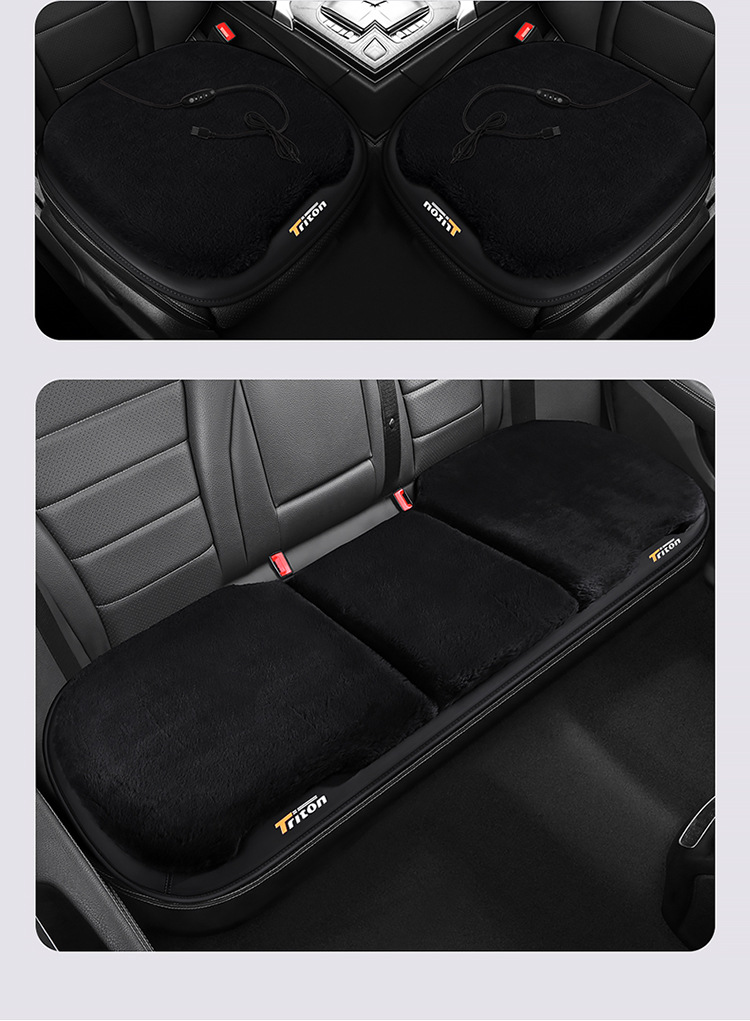 Cross-Border Amazon Car Heated Seat Cushion Office Computer USB Plush Heated Seat Cushion Quick Heating Factory Direct Sale