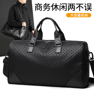 New Style Leather Bag Sports Fitness Bag Men's Handbag Duffel Bag Large Capacity Travel Lightweight Short-distance Travel Backpack