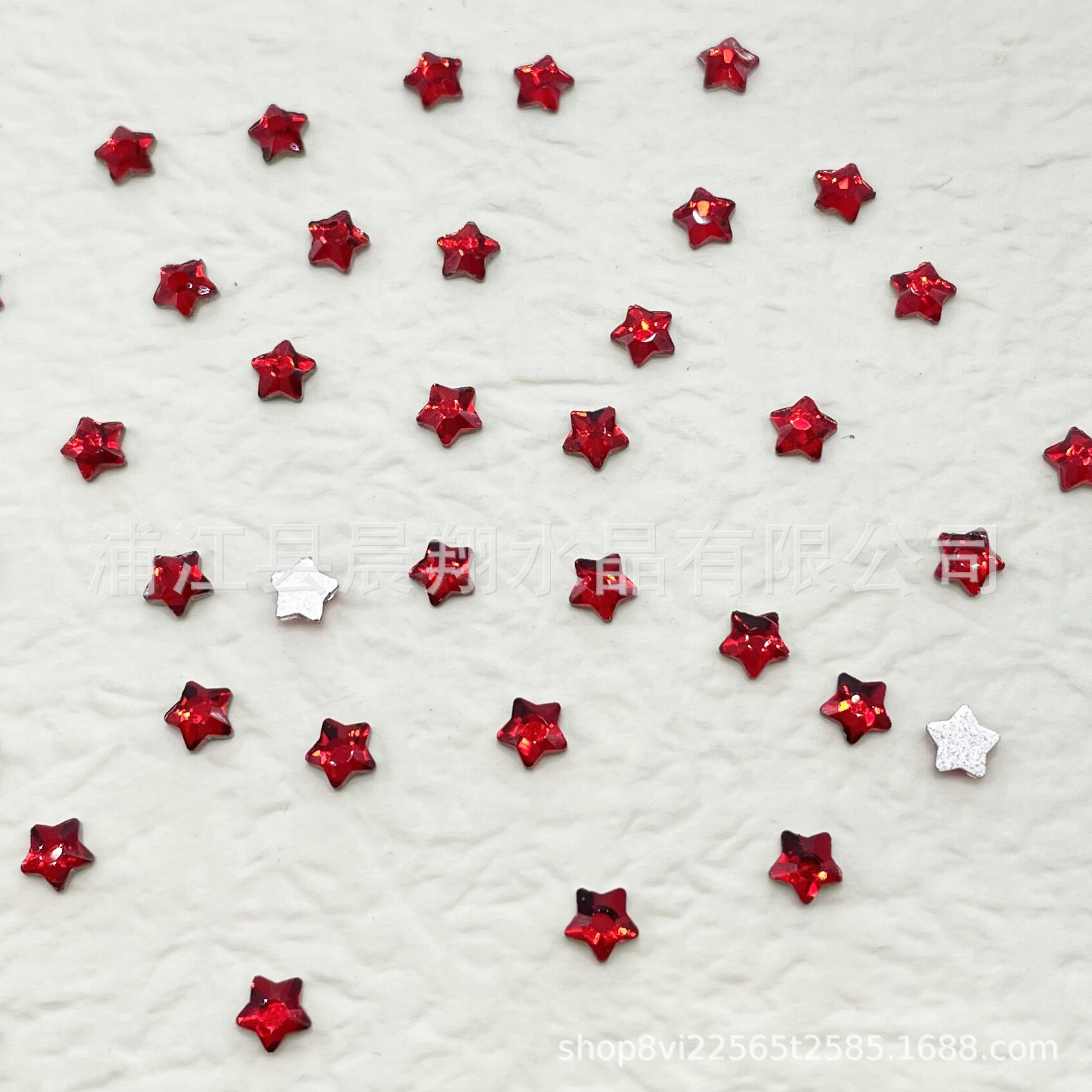 [보석 빨강] 4*4 다섯개 별