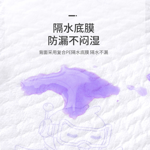 Deyou Baby Disposable Diaper Pad Silver Pack 2 Pack Waterproof Breathable Unwashable Baby Large Size Nursing Pad