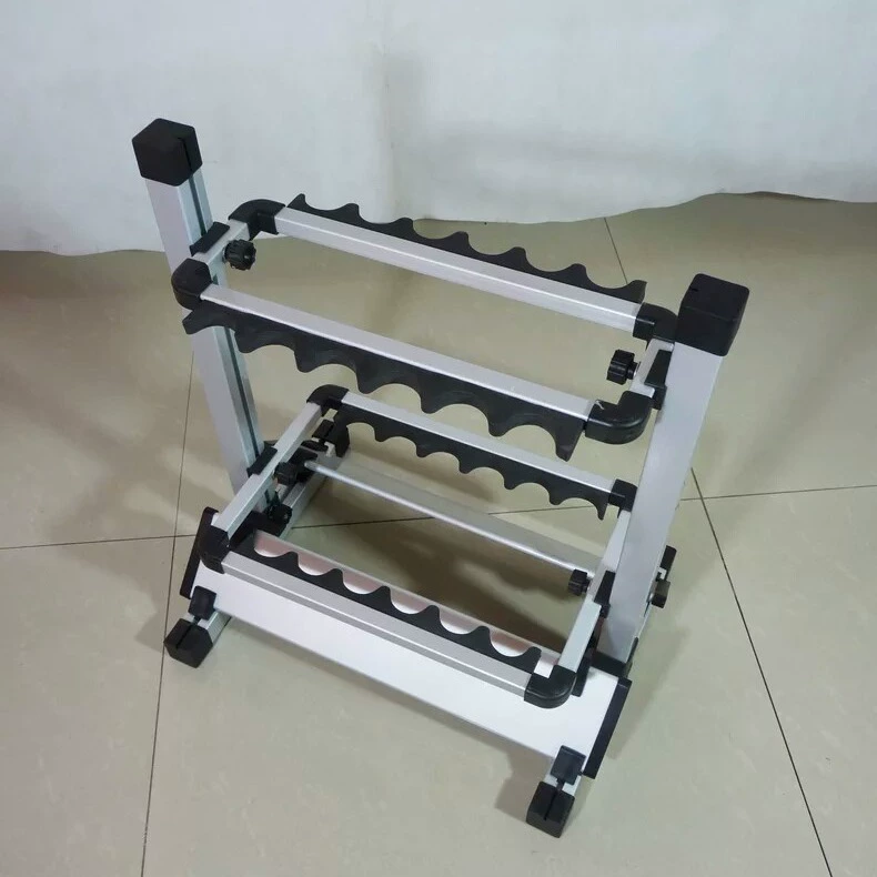 Blue universal metal storage system, tubing, stand