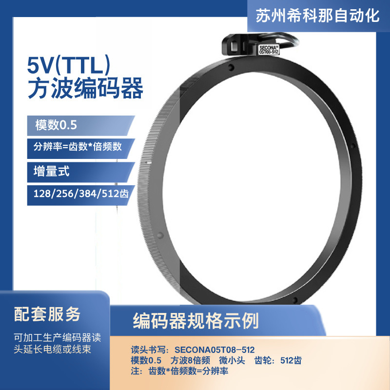 供 应SECONA磁感应读头 模数0.5主轴编码器 磁感应式编码器 弦波