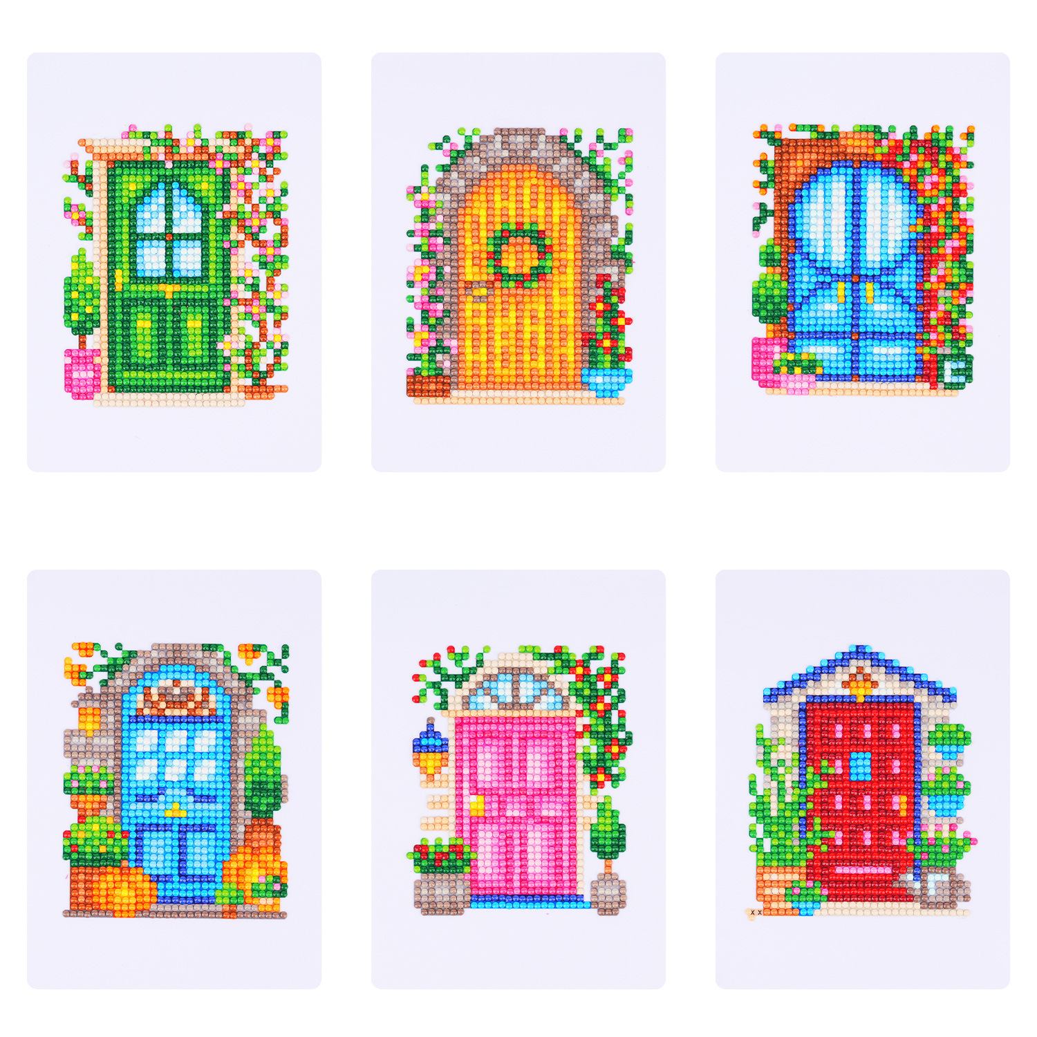 Diamante 5D transfronterizo DIY5 * 7 pulgadas sin marco casa de jardín de infantes mosaico regalo infantil pinturas de mampostería