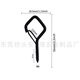 M4 cross-border new diamond hook water chestnut hook screw Q hook 2.2 inch square anti-spring