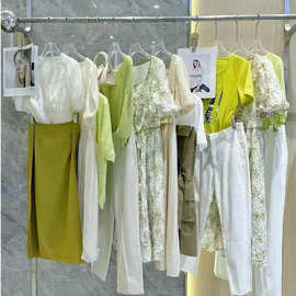 帛逸 专柜品牌撤柜25夏季走份批发尾货折扣女装外贸一手货源品牌