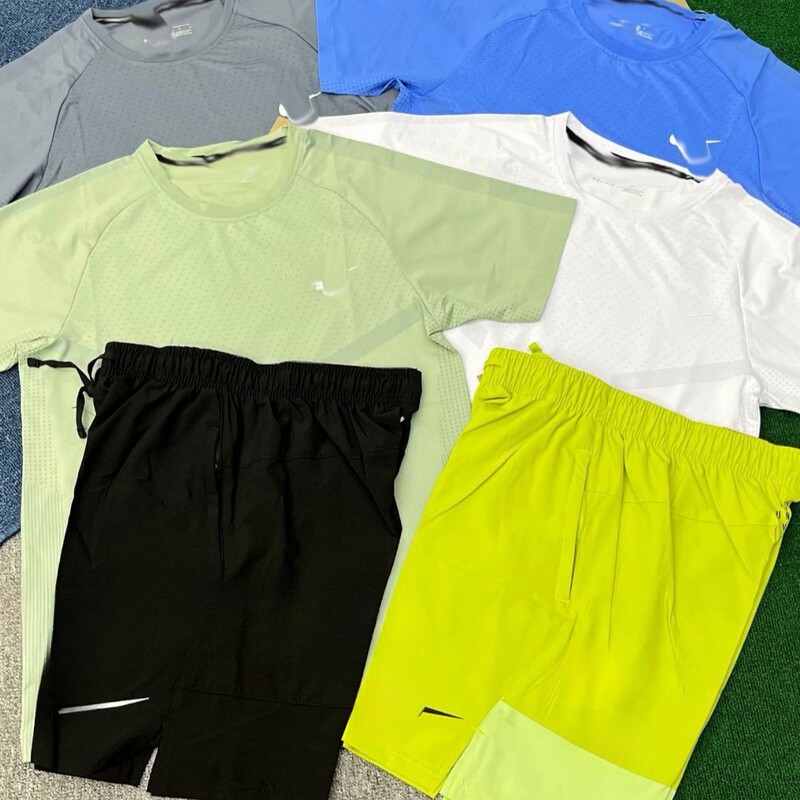 Sports Running Shorts Track and Field Training Marathon Quick-Drying Shorts Men's Casual Loose Breathable Suit