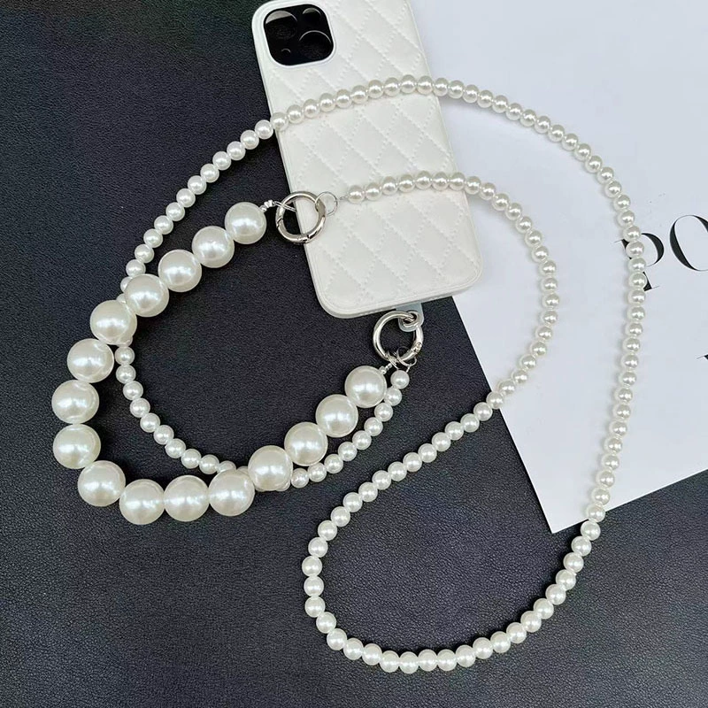 Mobile phone, long strap, shoulder bag, chain, handheld beaded bracelet, universal pad, three-in-one