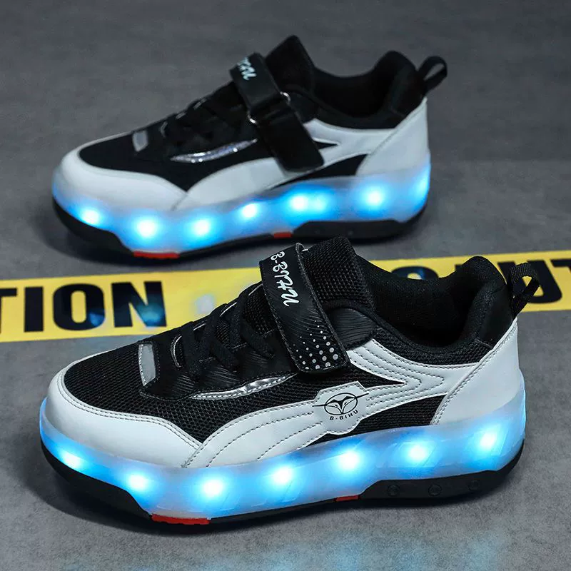 Детские Heelys для девочек, четырехколесные прогулочно-скользящие обувь для взрослых, автоматическое сжатие роликов для мужчин