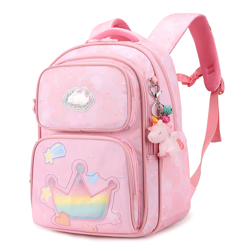 Mochilas escolares para niñas primaria niños grado 1-6 ligera gran capacidad princesa