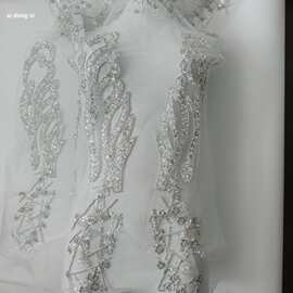 蕾丝对花辅料 领口DIY蕾丝贴花 DIY婚纱蕾丝贴花辅料