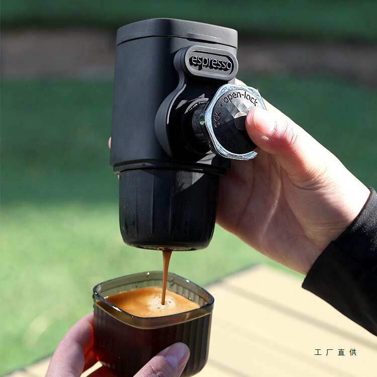 Italian Portable Home Small Car Espresso Capsule Mini Manual Espresso Hand-Pressed Coffee Machine