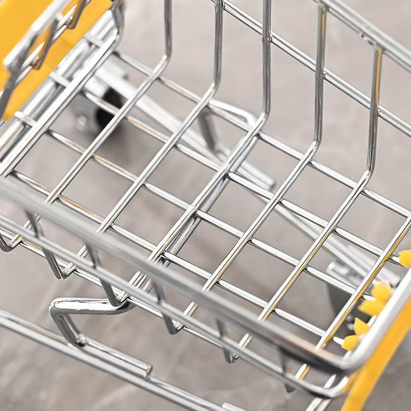 Mini Carrito de Compras Decorativo Pequeño de Hierro, para Almacenamiento de Juguetes image 4