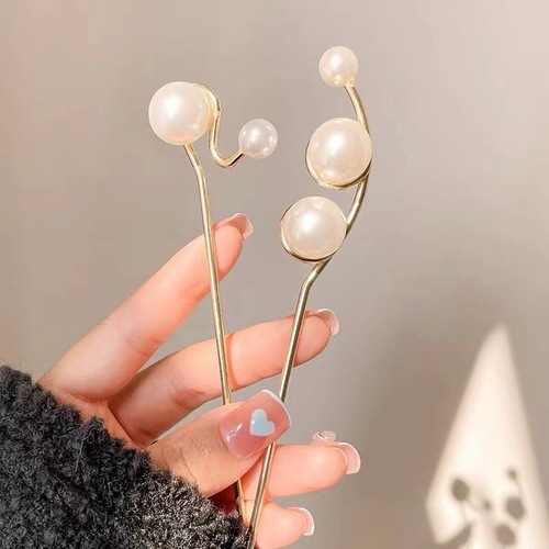  new high-end pearl hairpins for women, modern simple hairpins, internet celebrity hairpins, hair accessories, headwear wholesale