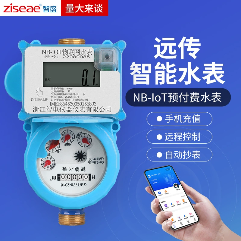 Дистанционный интеллектуальный счетчик воды NB Интернет вещей Предоплаченный счетчик воды Домашний арендный корпус Цифровой Электронный беспроводной дистанционный считывание счетчика