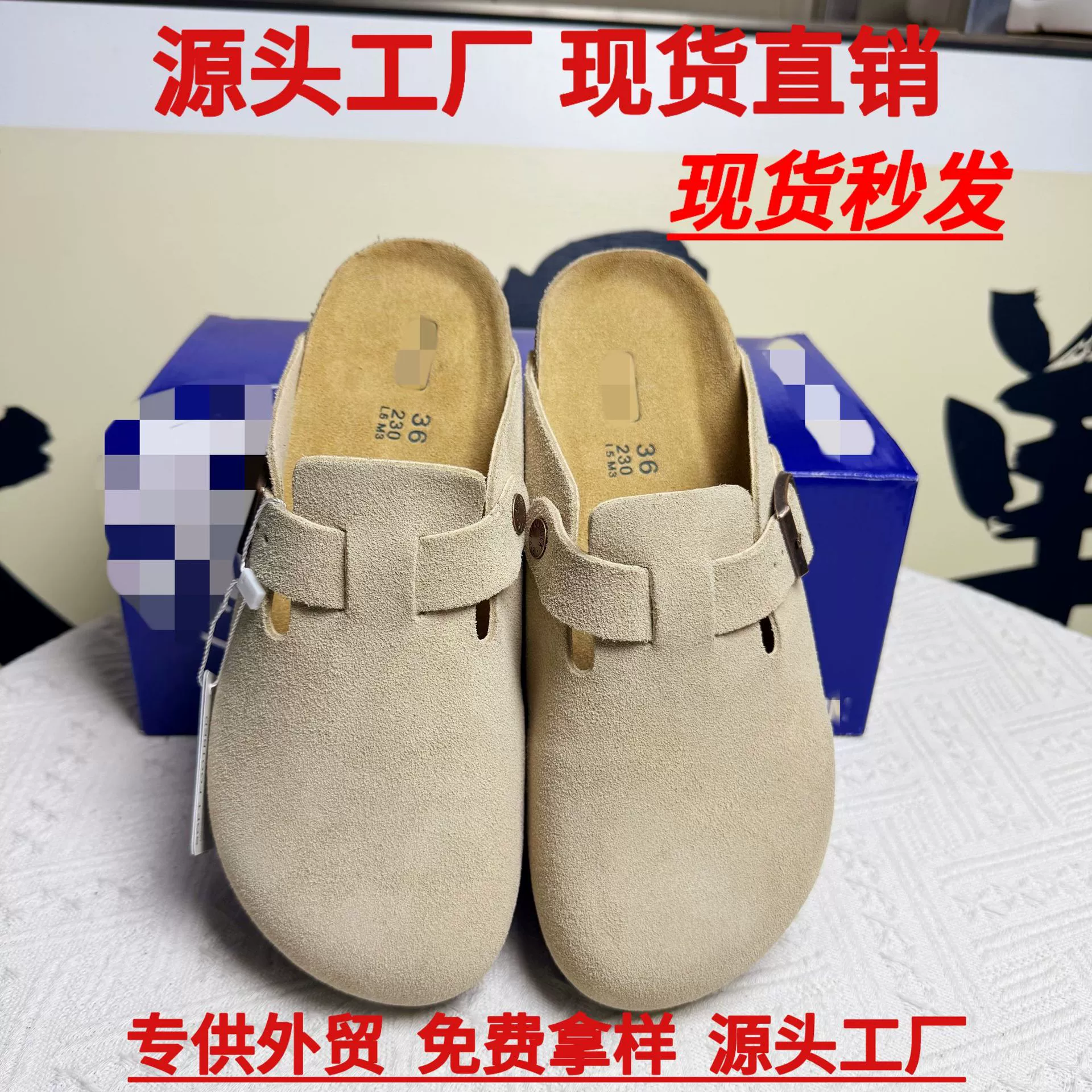 Динамичные водонепроницаемые кожаные сандалии Birkenstock, полутапочки, новинка 2025 года, водонепроницаемые кожаные сандалии Birkenstock унисекс с пробковой подошвой, закрытые сандалии Birkenstock