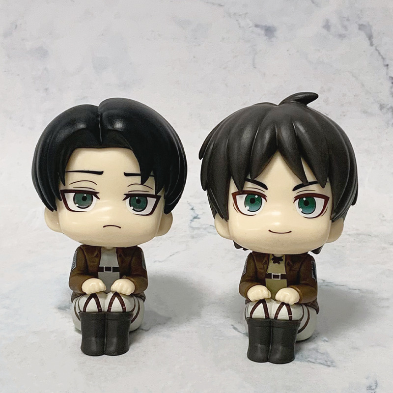 Attack on Titan Q-Version Eren Yeager and Captain Levi Action Figures, Dolls, and Model Ornaments Attack on Titan Q-Version Eren Yeager and Captain Levi Action Figures, Dolls, and Model Ornaments