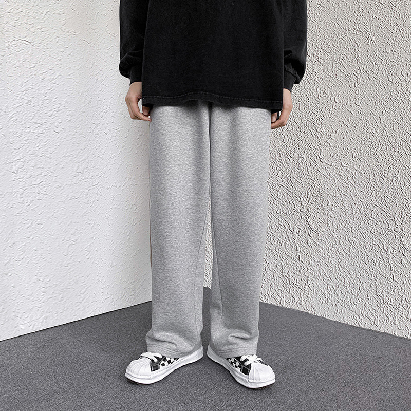 Men's Spring/Autumn/Winter New Style Loose Straight Leg Sweatpants Trendy Brand Men's Wide Leg Sporty Casual Pants