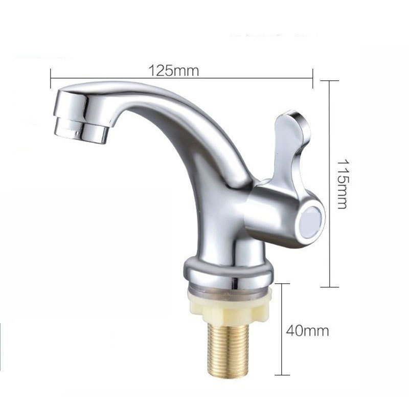 Grifos de lavabo de ingeniería para comercio exterior transfronterizo cuidadosamente seleccionados, grifos monomando de encimera de apertura rápida, grifos de lavabo de agua fría.