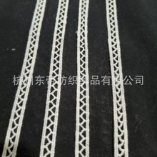 定制生产棉水溶花边可染色402棉线双直边缝合精细女装服饰绣花辅