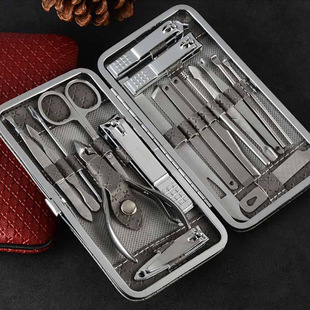 Carbon Steel 19-Piece Nail Clipper Beauty Set Nail Clipper Full Set of Nail Clippers Manicure Tool Set Manicure Tools