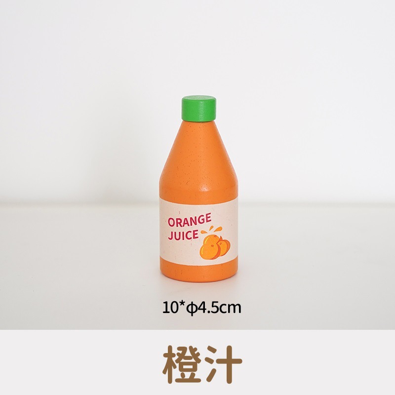 Botella de condimento de juego, juguetes, accesorios de cocina, platos de madera, juegos de niños, botellas de bebidas, botellas de leche con salsa