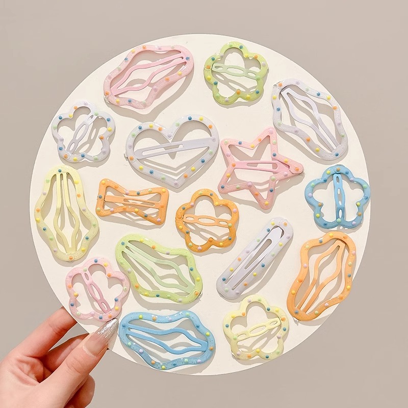 Horquilla de nube de dopamina para niños, clip de flequillo lindo para niñas, tocado, cabello roto en la parte posterior de la cabeza, horquilla de clip bb de una palabra