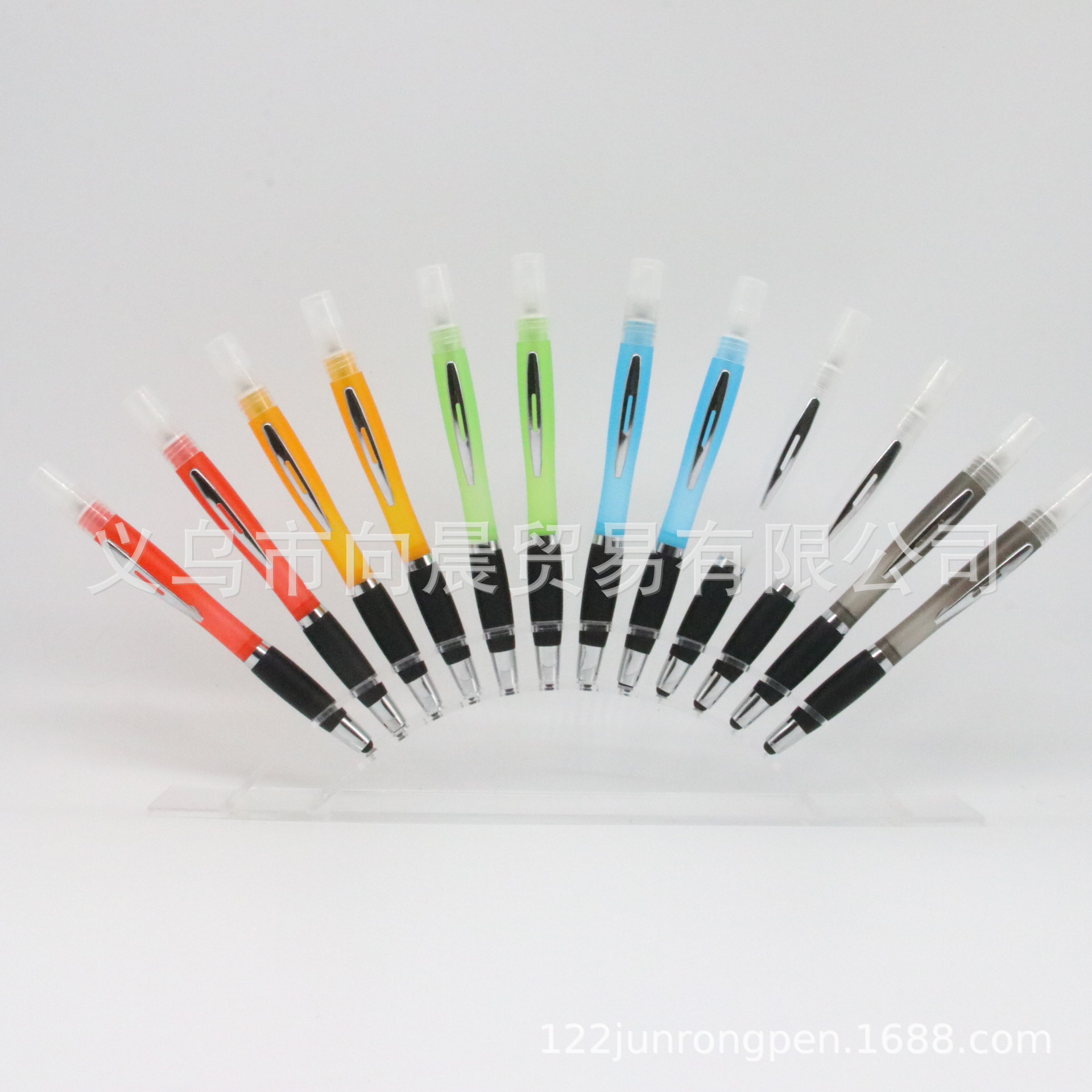 Stylus pluma de pulverización de gran capacidad 5ml Pantalla táctil del teléfono móvil perfume pluma publicidad pluma promocional