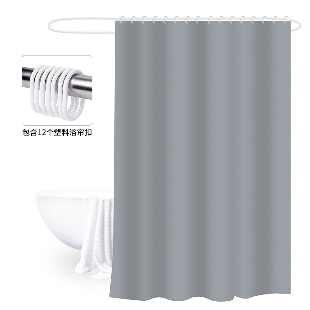 180X180 Cortina de ducha engrosada con hebilla cortina de baño PEVA cubierta de baño a prueba de moho impermeable baño partición Cortina de ducha